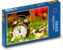 Budík - príroda, hodina Puzzle 2000 dielikov - 90 x 60 cm
