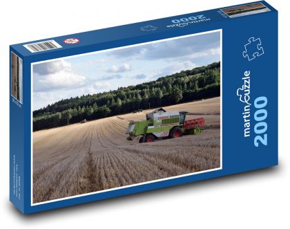 Harvest, harvester, straw - Puzzle 2000 pieces, size 90x60 cm 