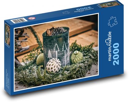 Weihnachtsschmuck - Weihnachten, Kugeln - Puzzle - 2000 Teile