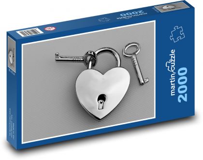 Der Schlüssel zum Herzen - Liebe, Glück - Puzzle - 2000 Teile