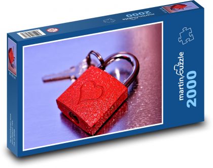 The key to the heart - together, to love - Puzzle 2000 pieces, size 90x60 cm 