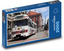 Tramvaj - turistická tramvaj Puzzle 2000 dílků - 90 x 60 cm