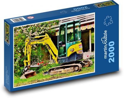 Bagger im Garten - Puzzle - 2000 Teile