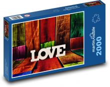 LOVE - dekorácia, láska Puzzle 2000 dielikov - 90 x 60 cm