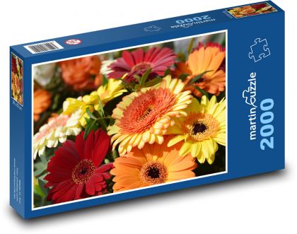Květiny - zahrada, květ - Puzzle 2000 dílků, rozměr 90x60 cm