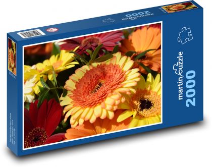Kvetina - záhrada, jar - Puzzle 2000 dielikov, rozmer 90x60 cm 
