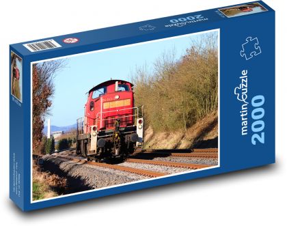 Locomotive - railway, train - Puzzle 2000 pieces, size 90x60 cm 