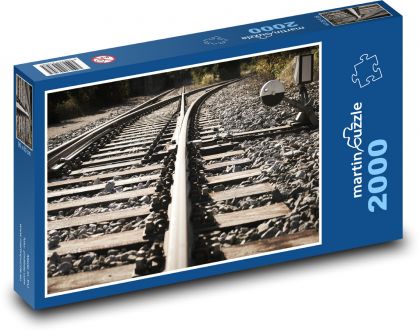 Rails, switches, railways - Puzzle 2000 pieces, size 90x60 cm 