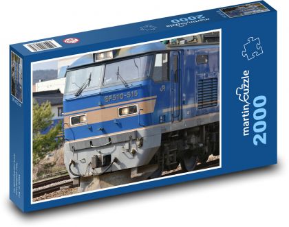 Nákladný vlak - železnica, preprava - Puzzle 2000 dielikov, rozmer 90x60 cm 