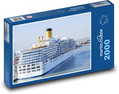 Výletní loď - plavba, moře - Puzzle 2000 dílků, rozměr 90x60 cm