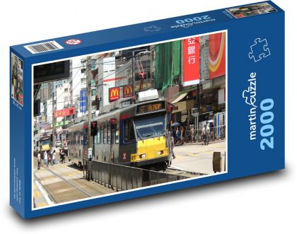 Hongkong - vlak, nádraží - puzzle 2000 dílků