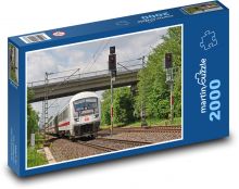 Vlak - nemecké dráhy, koľaje Puzzle 2000 dielikov - 90 x 60 cm