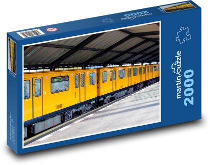 Berlin - U-Bahn-Station, Zug - Puzzle - 2000 Teile