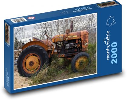 Traktor - farma, vozidlo - Puzzle 2000 dílků, rozměr 90x60 cm