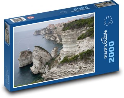 Korzika - útesy, more - Puzzle 2000 dielikov, rozmer 90x60 cm 