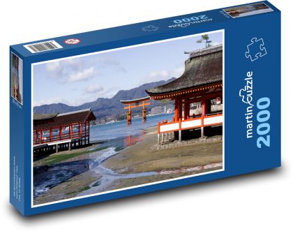 Japonsko - svatyně, chrám - Puzzle 2000 dílků, rozměr 90x60 cm