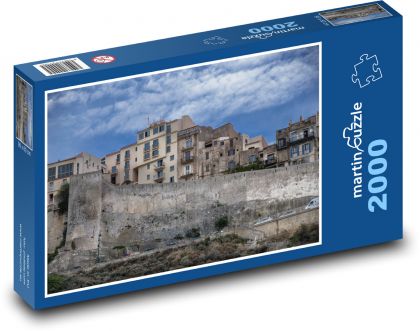 Korzika - Bonifacio, mesto - Puzzle 2000 dielikov, rozmer 90x60 cm 
