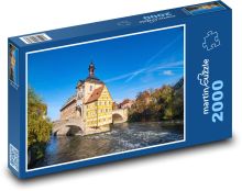 Gebäude - Stadt, Fluss Puzzle 2000 Teile - 90 x 60 cm