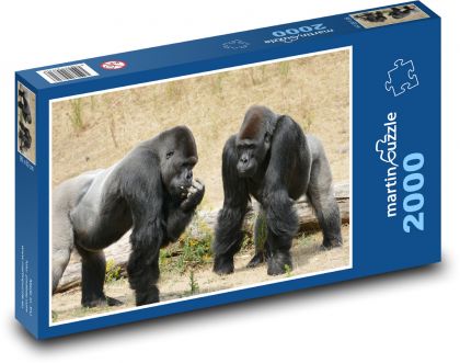 Gorilla - zwei Affen - Puzzle - 2000 Teile
