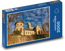 Hrad s věžemi - pevnost, zeď Puzzle 2000 - 90x60 cm
