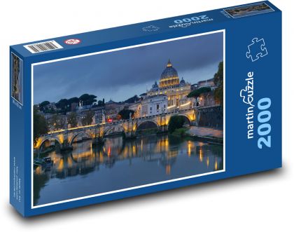 Řím - Vatikán, Itálie - Puzzle 2000 dílků, rozměr 90x60 cm