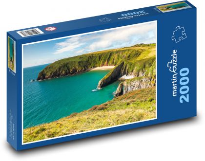 Pobrežie - oceán, útesy - Puzzle 2000 dielikov, rozmer 90x60 cm 