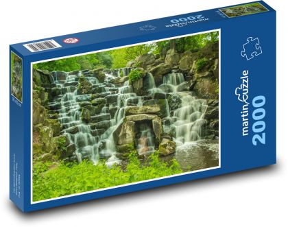 Virginiiny vodopády - řeka, voda - Puzzle 2000 dílků, rozměr 90x60 cm