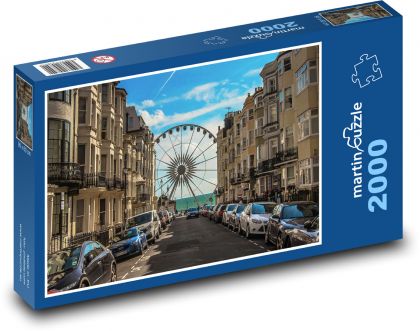 Brighton - promenáda, Anglie - Puzzle 2000 dílků, rozměr 90x60 cm