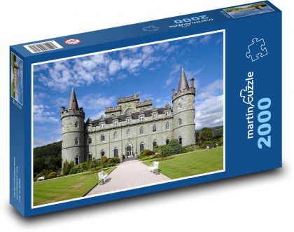 Skotsko - hrad - Puzzle 2000 dílků, rozměr 90x60 cm
