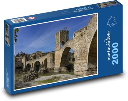 Stredoveká Architektúra - hrad - Puzzle 2000 dielikov, rozmer 90x60 cm 