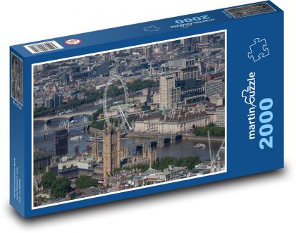 Londýn - město - Puzzle 2000 dílků, rozměr 90x60 cm