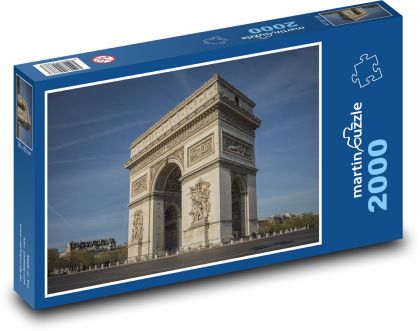 Francie - Paříž, Vítězný oblouk - Puzzle 2000 dílků, rozměr 90x60 cm