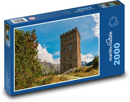 Hory, historická věž - Puzzle 2000 dílků, rozměr 90x60 cm