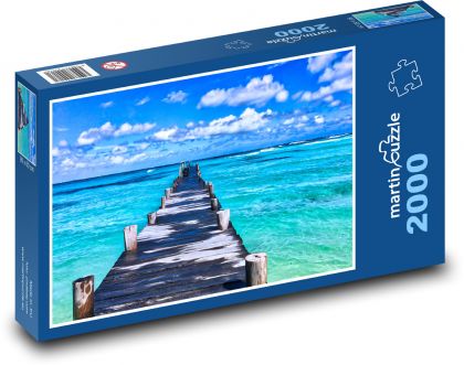 Meksyk - ocean, molo - Puzzle 2000 elementów, rozmiar 90x60 cm