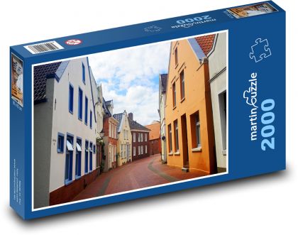 Ostfriesland - historické centrum - Puzzle 2000 dílků, rozměr 90x60 cm