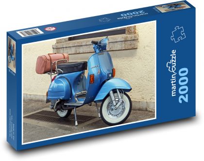 Skuter - Vespa - Piaggio - Puzzle 2000 elementów, rozmiar 90x60 cm