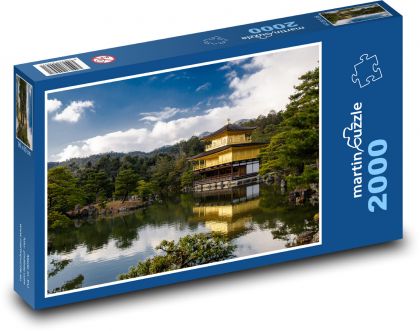 Japonia - Złoty Pawilon - Puzzle 2000 elementów, rozmiar 90x60 cm