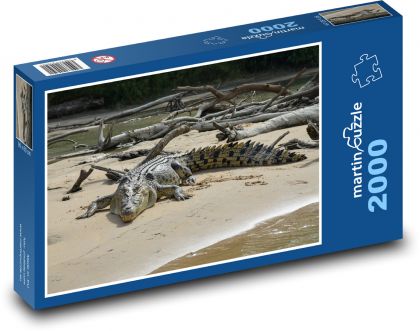 Reptile - crocodile - Puzzle 2000 pieces, size 90x60 cm 
