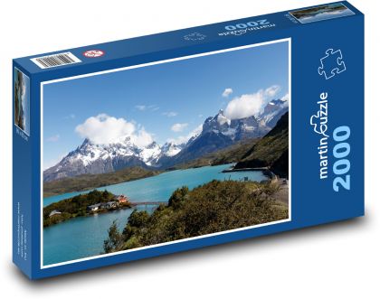 Torres del paine - národní park, Chile  - Puzzle 2000 dílků, rozměr 90x60 cm