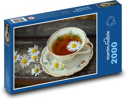 Hrnček - porcelán, čaj - Puzzle 2000 dielikov, rozmer 90x60 cm 