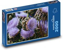 Karczochy - kwiat, roślina Puzzle 2000 elementów - 90x60 cm