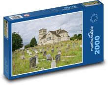 Church - cemetery, construction Puzzle 2000 pieces - 90 x 60 cm
