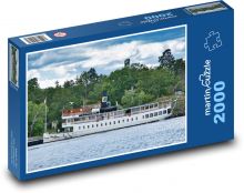 Loď - rieka, trajekt Puzzle 2000 dielikov - 90 x 60 cm
