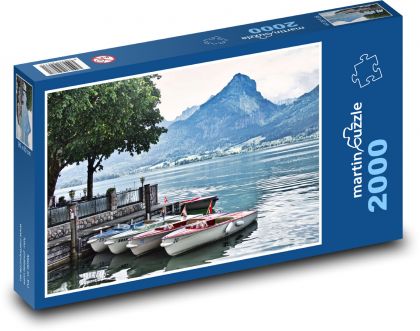 Boote - Liegeplatz, See - Puzzle - 2000 Teile