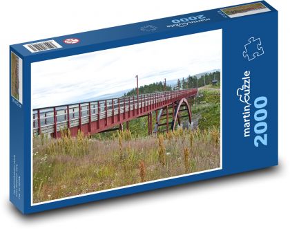 Brücke - Straße, Berg - Puzzle - 2000 Teile