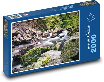 Natura - las, woda - Puzzle 2000 elementów, rozmiar 90x60 cm