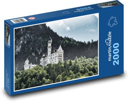 Historický hrad - cestování - Puzzle 2000 dílků, rozměr 90x60 cm