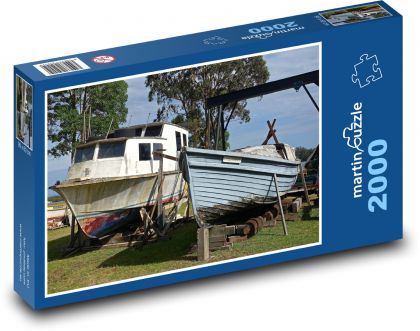 Dry dock - boat repair shop, boat garden - Puzzle 2000 pieces, size 90x60 cm 