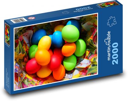 Velikonoční vajíčka - barvit, vejce - puzzle 2000 dílků