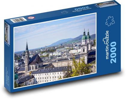 Salzburk - Rakousko, katedrála - Puzzle 2000 dílků, rozměr 90x60 cm